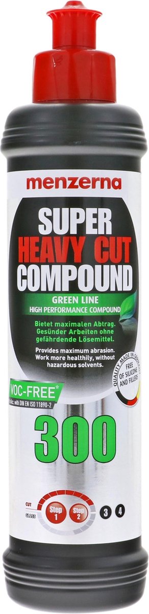 Menzerna 300 GREEN LINE Super Heavy Cut Slijppasta - VOC-vrij 250ml