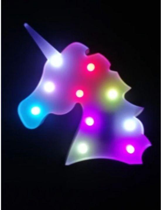 LED lamp Unicorn - Wit Colorful licht - Nachtlamp | bol.com