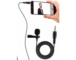 Clip-On Dasspeld Microfoon | Lavalier voor Mobiel (iPhone & Android)