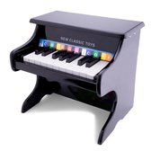 New Classic Toys Houten Speelgoed Piano - Zwart - Inclusief Muziekboekje