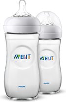 PHILIPS AVENT Set van 2 natuurlijke flessen - 330 ml