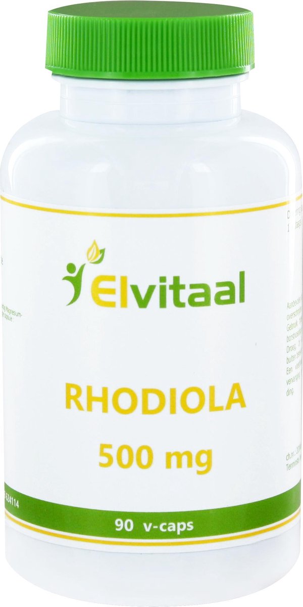 Elvitum Rhodiola 500mg 90 Vegetarische capsules