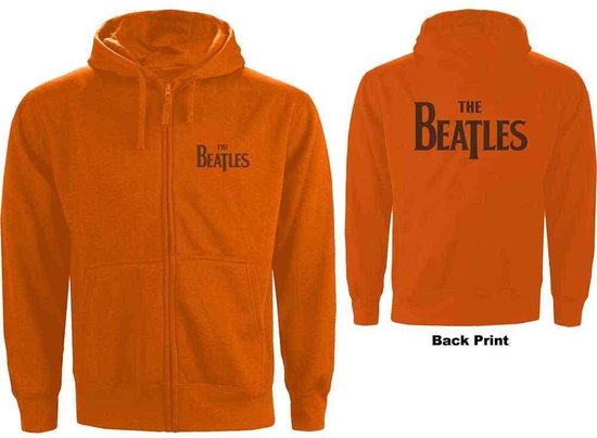 The Beatles - Drop T Logo Vest met capuchon - XL - Oranje