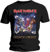 Iron Maiden Heren Tshirt -L- Legacy Of The Beast Zwart