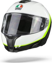 Agv Sportmodularrbon White Yellow Fluo  Systeemhelm - Motorhelm - Maat XL