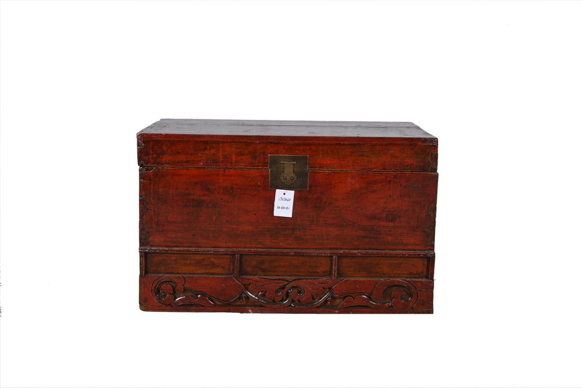 Fine Asianliving Antieke Kist Met Details - Shandong, China Chinese Meubels Oosterse Kast