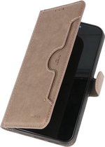 KAIYUE Luxe Portemonnee Hoesje voor iPhone 11 Pro Max - Grijs