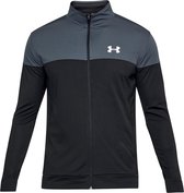 Under Armour Sportstyle Pique Track Jacket Heren Sportjas - Maat L - Stealth Gray/White