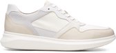Clarks Un Globe Run Heren Sneakers - White Combi - Maat 42