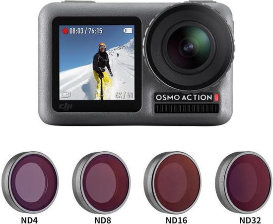 Set filtres à objectif ND SÉRIE PRO pour caméra d' Action Camera DJI OSMO |  bol.com