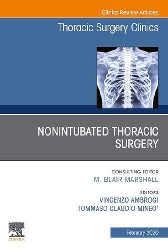 The Clinics: Surgery Volume 30-1 - Nonintubated Thoracic Sur ... - cover