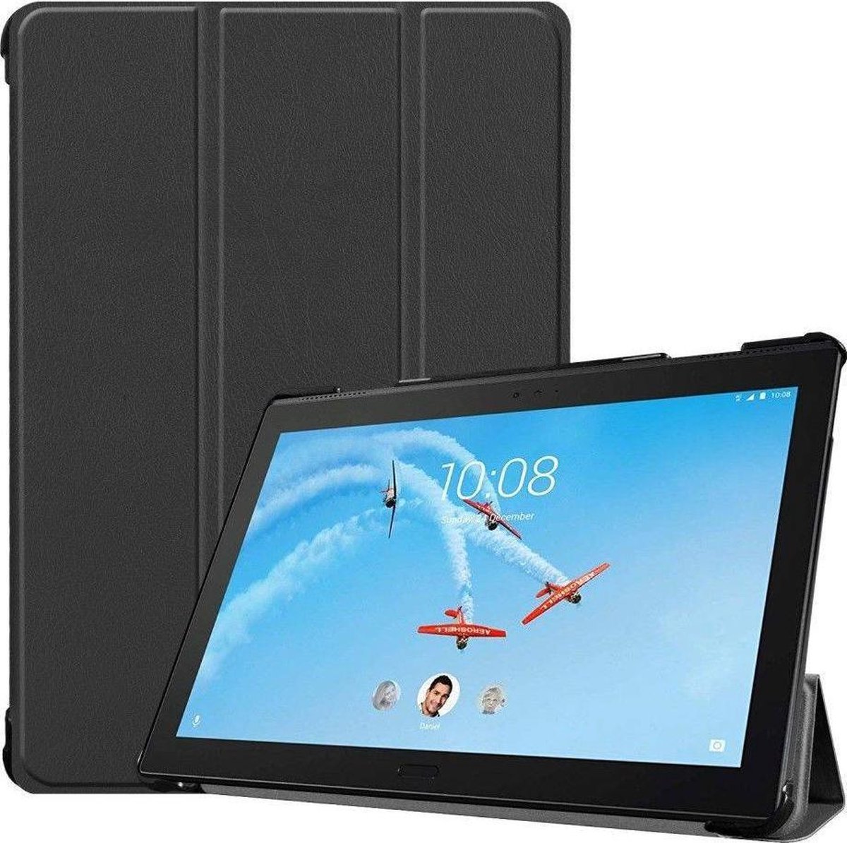 LiuShan pour Lenovo Smart Tab P10 / M10, Slim PU Cuir Etui