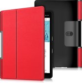 Tablet Hoes geschikt voor Lenovo Yoga Smart Tab 10.1 - Tri-Fold Book Case - Rood