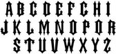 Sizzix Bigz XL Alphabet Mal - Gothic