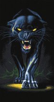 Wizardi Diamond Painting Kit Black Panther WD2409