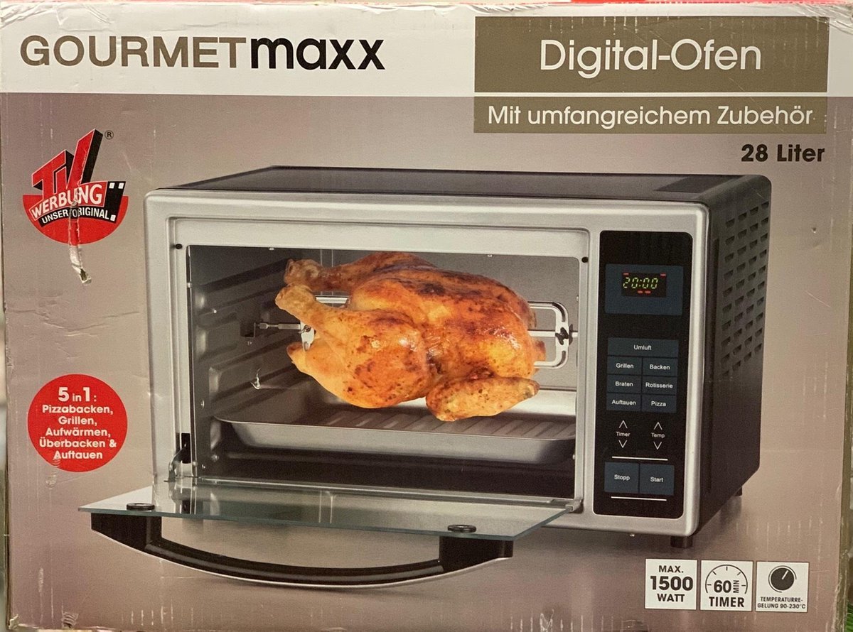 Oven met digitaal display Gourmetmaxx | bol.com