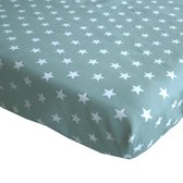 BINK Bedding Hoeslaken Stars Olijf Juniorbed 70 x 150 cm