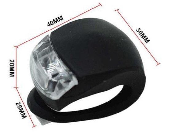 Fietslamp LED - Fietslicht - Waterdicht - Waterproof - Bicycle Light - Rood — afbeelding 4