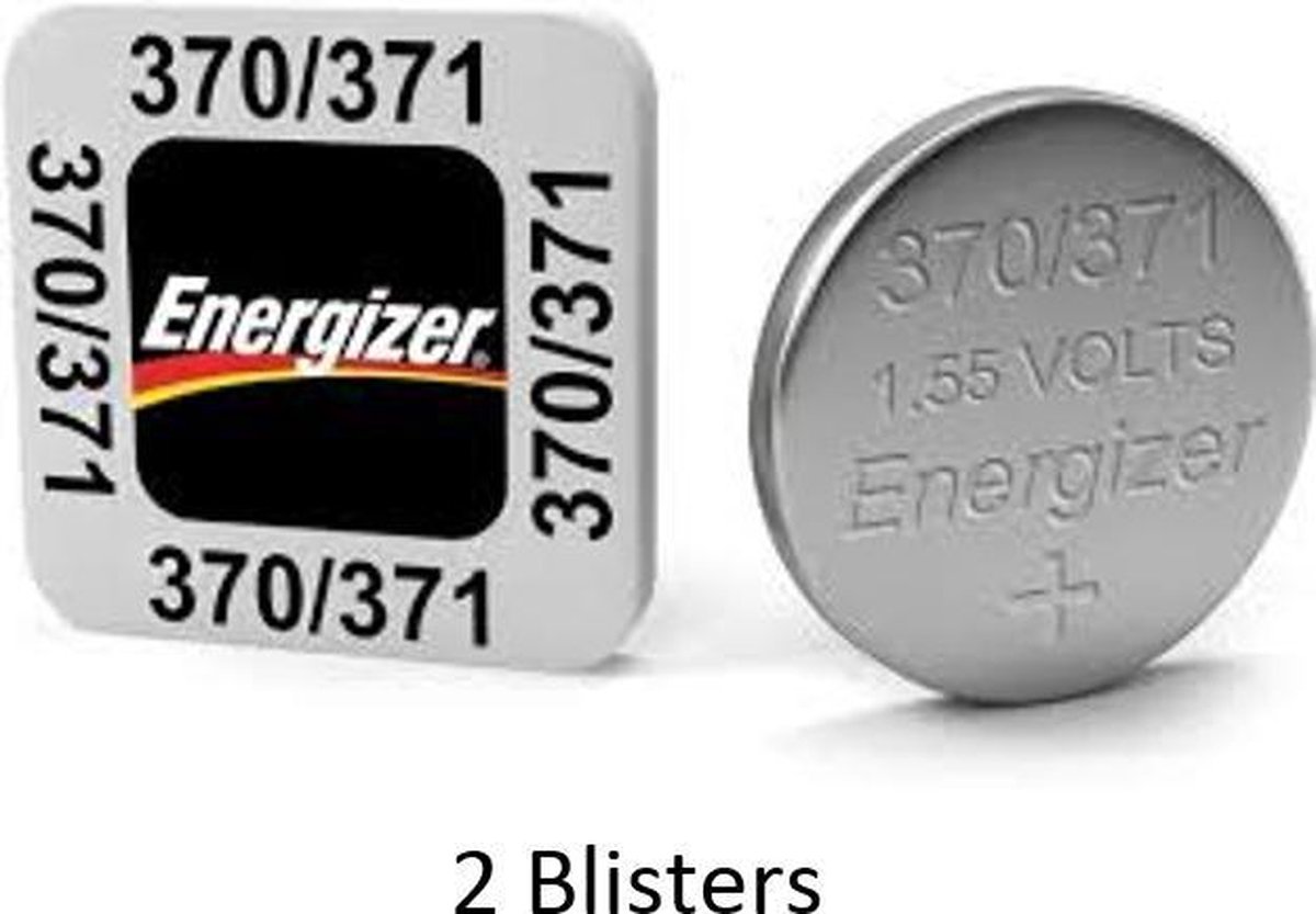 2 pièces (2 blisters de 1 pièce) Pile bouton Energizer 370/371 SR69 1,55 V  | bol.com