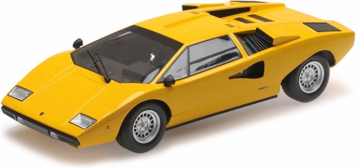 Voiture miniature Lamborghini Countach LP400 rouge 1/12 moulé sous