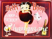 Wandbord - Betty Boop Champagne - 30x40cm paars