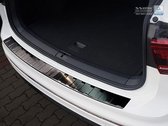 Avisa Zwart RVS Achterbumperprotector passend voor Volkswagen Tiguan II incl. Allspace 2016- 'Ribs'