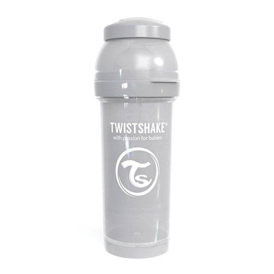 Twistshake Babyfles Antikoliek 260Ml - Pastel Grijs van Twistshake — afbeelding 3