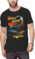 Thin Lizzy Heren Tshirt -XL- Nightlife Colour Zwart