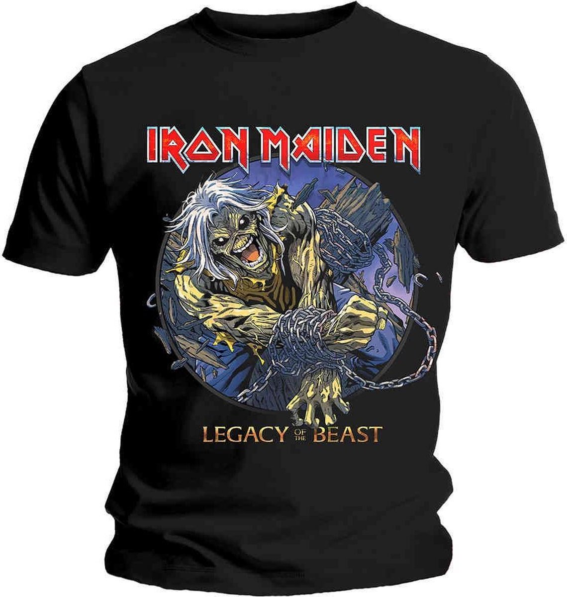 Iron Maiden Eddie Chained Legacy Heren T shirt M Zwart bol