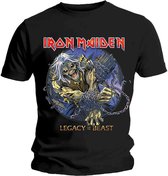 Iron Maiden Heren Tshirt -S- Eddie Chained Legacy Zwart