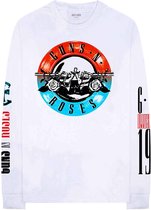 Guns N' Roses Longsleeve shirt -M- Motorcross Logo Wit