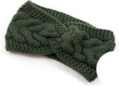 Knitted haarband Aspen groen