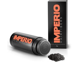 IMPERIO Premium Haarvezels Zwart - Kaalheid Mannen - Alopecia Vrouwen - 100% Onzichtbaar