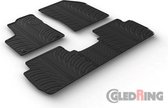 Gledring Rubbermatten passend voor Peugeot 5008 5/2017- (T profiel 5-delig + montageclips)
