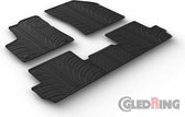 Gledring Rubbermatten passend voor Peugeot 3008 9/2016- (T profiel 5-delig + montageclips)