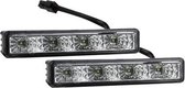 AutoStyle Set Universele Dagrijdlampen (DRL) - 4W Cree LED - 125x24x33mm - incl. E-Keurmerk