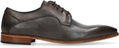 Manfield - Heren - Grijze veterschoenen - Maat 41