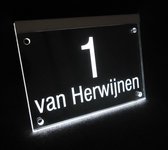 LED Naambord 15x20cm met verlichting