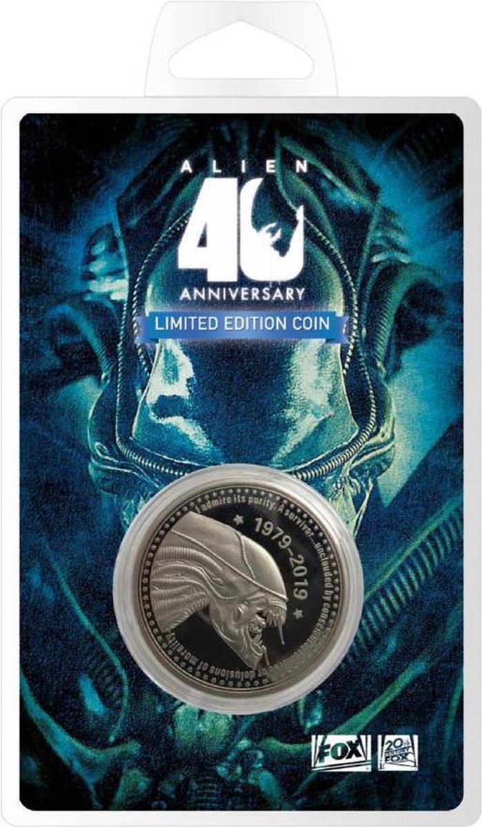 Afbeelding van product FaNaTtiks  Alien 40th Anniversary Limited Edition Coin.