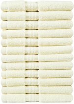 Washandjes Ruche 550g.p/m2 Ecru - 12 stuks - 16x24cm - Leverbaar in: 16x24