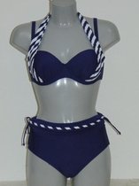 Lentiggini Stripe Marine Blauw - Bikini Maat: 75C