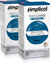Simplicol Textielverf Intens - Wasmachine Textielverf - Opaal Turqouise - 2 stuks