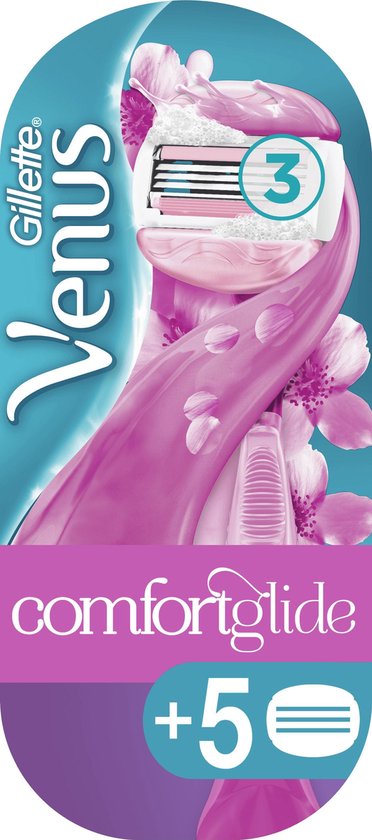 Gillette Venus Comfortglide Spa Breeze Scheersysteem + 5 Scheermesjes Vrouwen Brievenbusverpakking - Gillette Venus