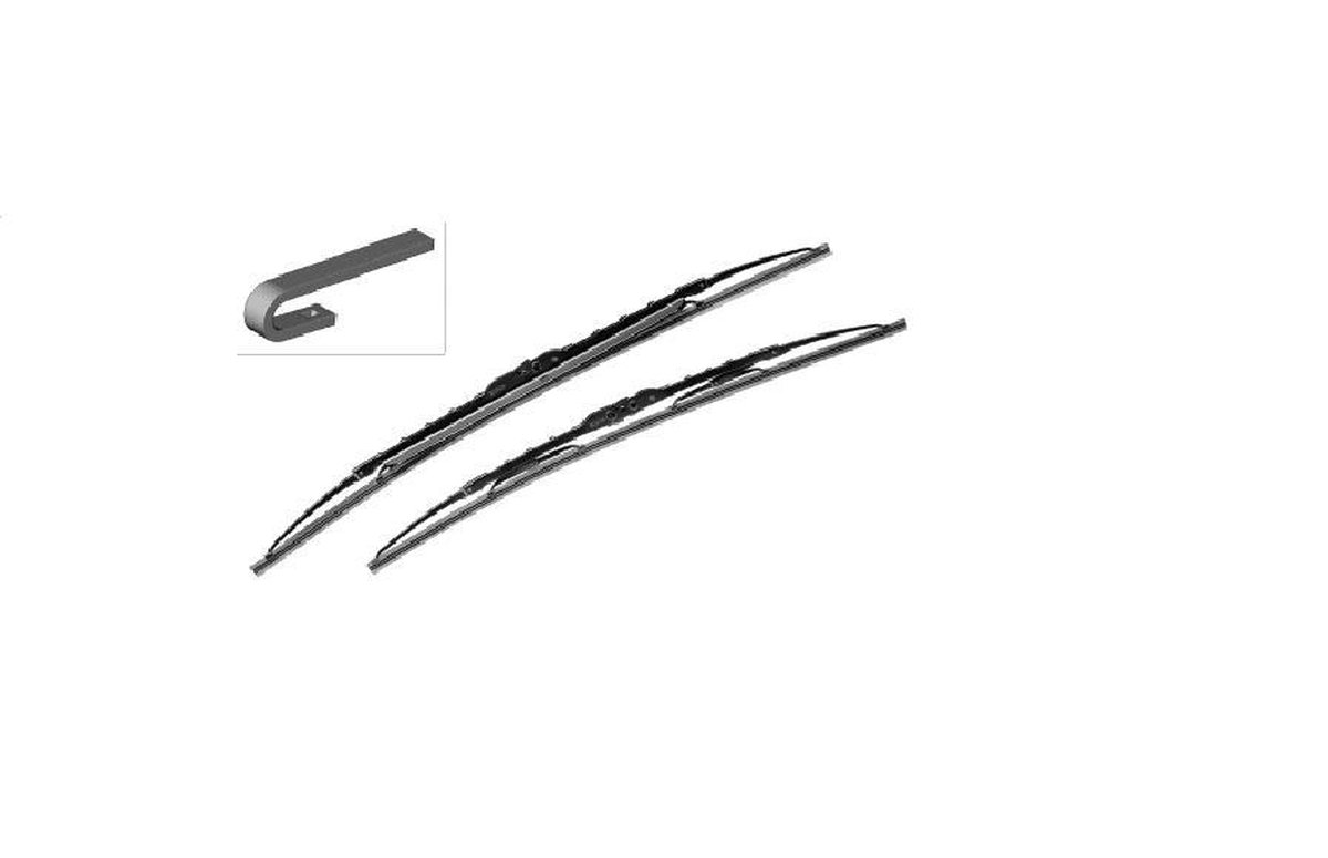 Balais D'Essuie-Glace Bosch Twin Spoiler 552S - Paire 550mm/400mm Pour Une Visibilité Parfaite