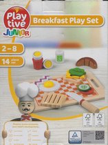 14 delig Ontbijt set hout/ breakfast play set 2-8 jaar