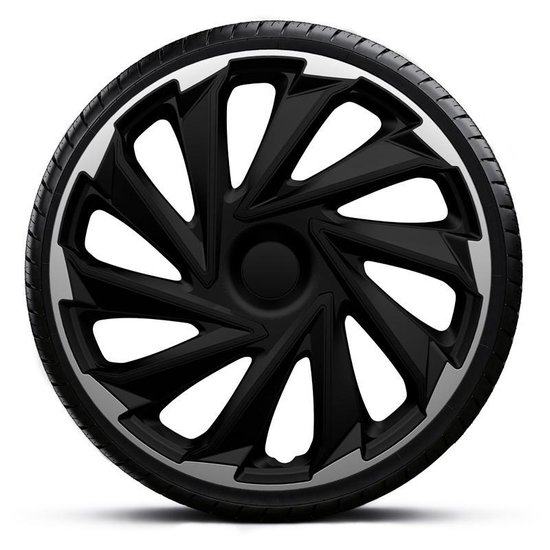 Enjoliveur de roue 4 pièces GTX Carbon Silver 13 pouces