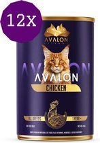 Avalon Cat Chicken - Kattennatvoer -  12 x 410 gr