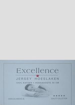 Excellence Jersey Hoeslaken - Eenpersoons - 90/100x210/220 cm - Light Grey