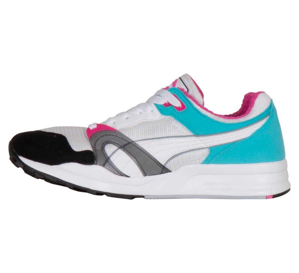 Puma Trinomic XT 1 Sneakers - Maat 42 - Unisex - wit/licht blauw/zwart/roze  | bol.com