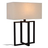 Atmooz - Lampe de table Amadora - Chambre à coucher / Salon - Pour l'intérieur - Industriel - Noir et blanc - Hauteur = 53cm